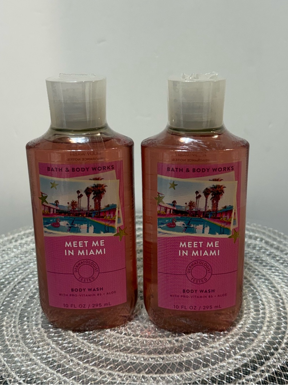 BBW Meet Me In Miami Body Wash Set of 2 NWT